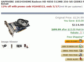 HD 4850 for 87 $